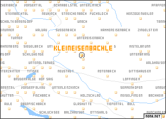 map of Kleineisenbächle