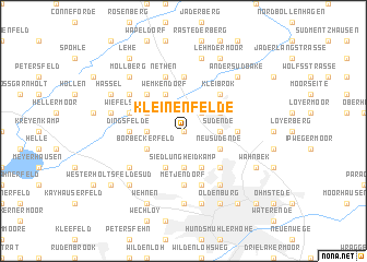 map of Kleinenfelde