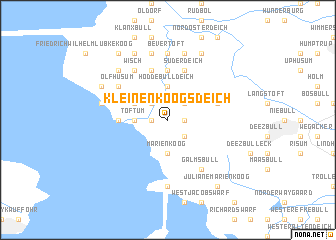 map of Kleinenkoogsdeich