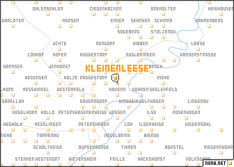 map of Kleinenleese