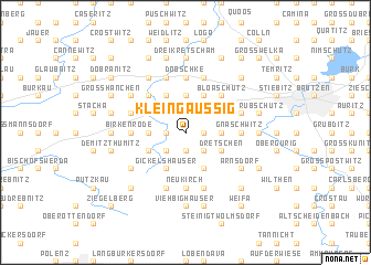 map of Kleingaußig