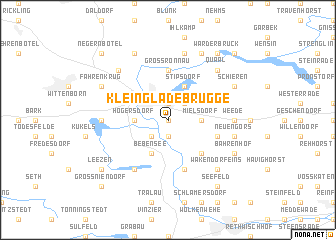 map of Klein Gladebrügge