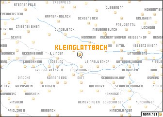 map of Kleinglattbach