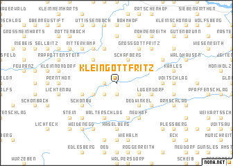 map of Kleingöttfritz