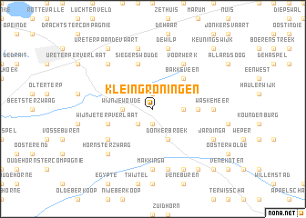 map of Klein Groningen