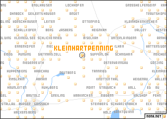 map of Kleinhartpenning