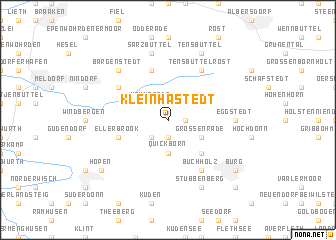 map of Kleinhastedt