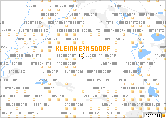 map of Kleinhermsdorf