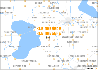 map of Klein Hesepe