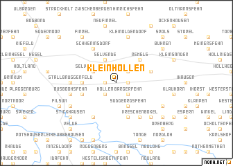 map of Kleinhollen