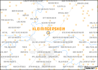 map of Kleiningersheim