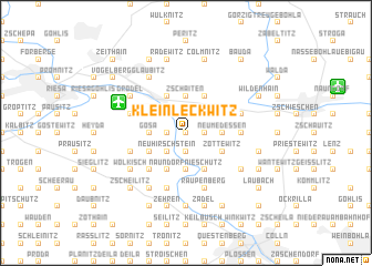 map of Kleinleckwitz