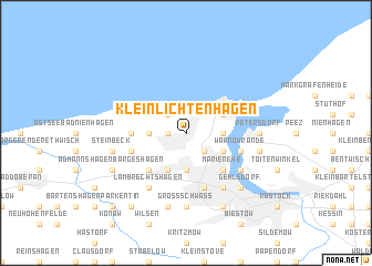 map of Klein Lichtenhagen