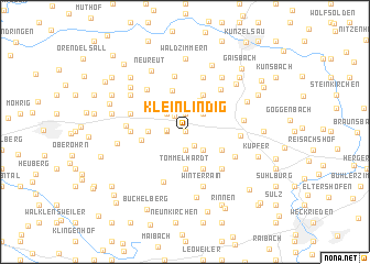 map of Kleinlindig