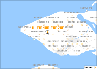 map of Klein Mariekerke