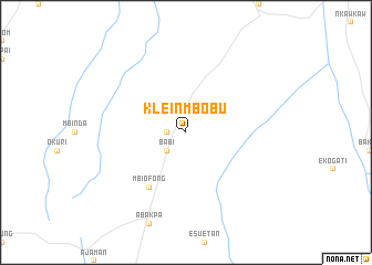 map of Klein Mbobu