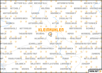 map of Kleinmühlen