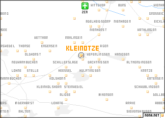 map of Klein Otze