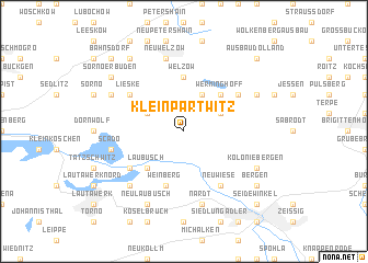 map of Klein Partwitz