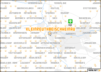 map of Kleinreuth bei Schweinau