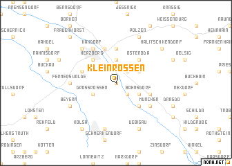 map of Kleinrössen