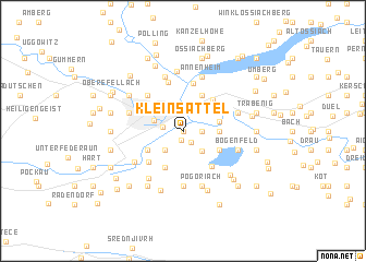 map of Kleinsattel