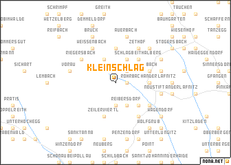 map of Kleinschlag