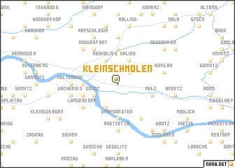 map of Klein Schmölen