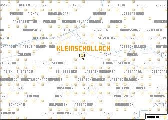 map of Kleinschollach