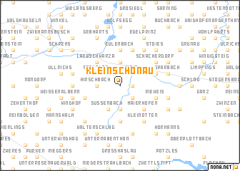 map of Kleinschönau