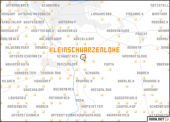 map of Kleinschwarzenlohe