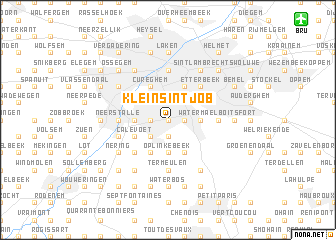 map of Klein Sint-Job