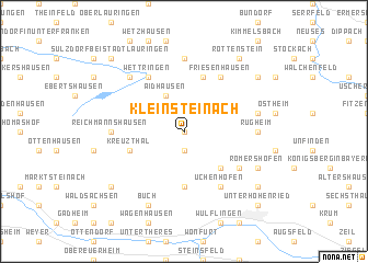 map of Kleinsteinach