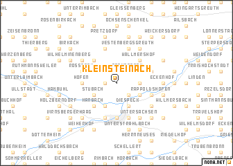 map of Kleinsteinach