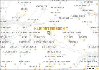 map of Kleinsteinbach