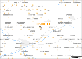 map of Klein Süntel