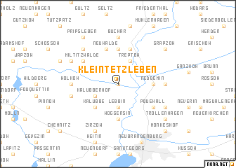 map of Klein Tetzleben