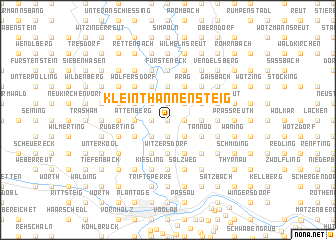 map of Kleinthannensteig