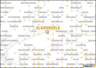 map of Klein Veerle