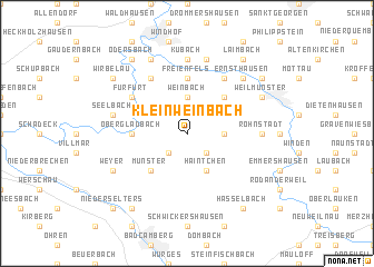 map of Kleinweinbach