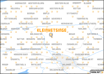 map of Klein Wetsinge