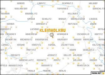 map of Kleinwölkau