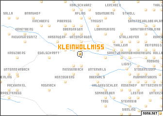 map of Kleinwöllmiss