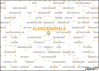 map of Kleinziegenfeld