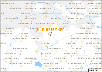 map of Klein Ziethen