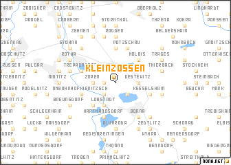 map of Kleinzössen