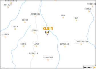 map of Klein