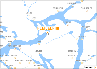 map of Kleiveland