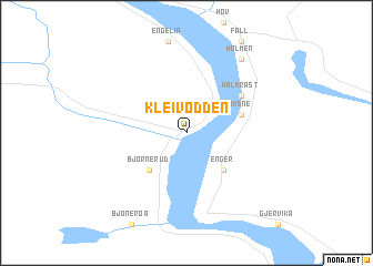 map of Kleivodden