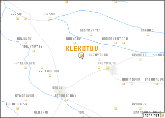 map of Klekotuv